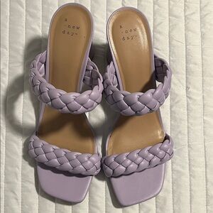 A New Day Women's Light Purple Braided Sandals